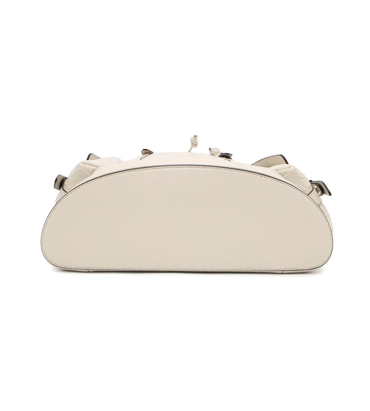 GUCCI GG Embossed White Leather Backpack