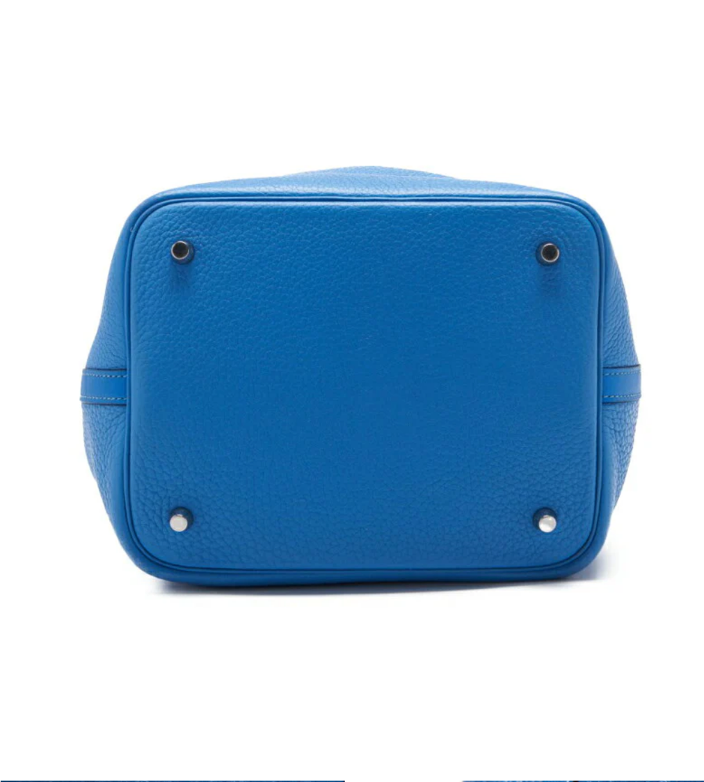 HERMES Picotin Lock MM Tryon Clemence Swift Blue Paradise