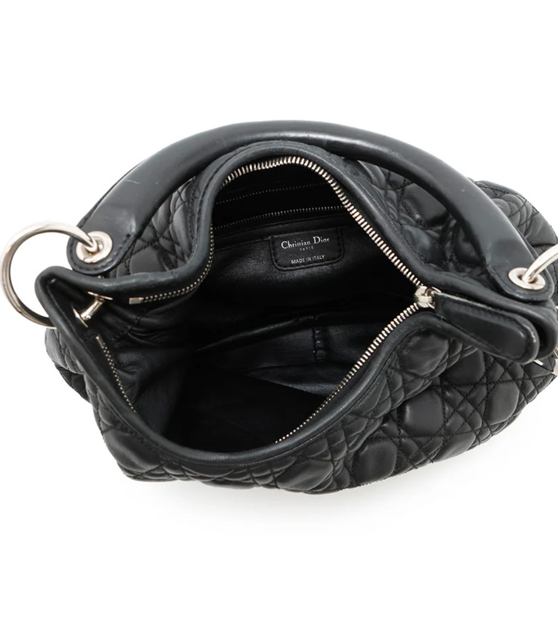 Dior Canage One Black Leather Shoulder Bag