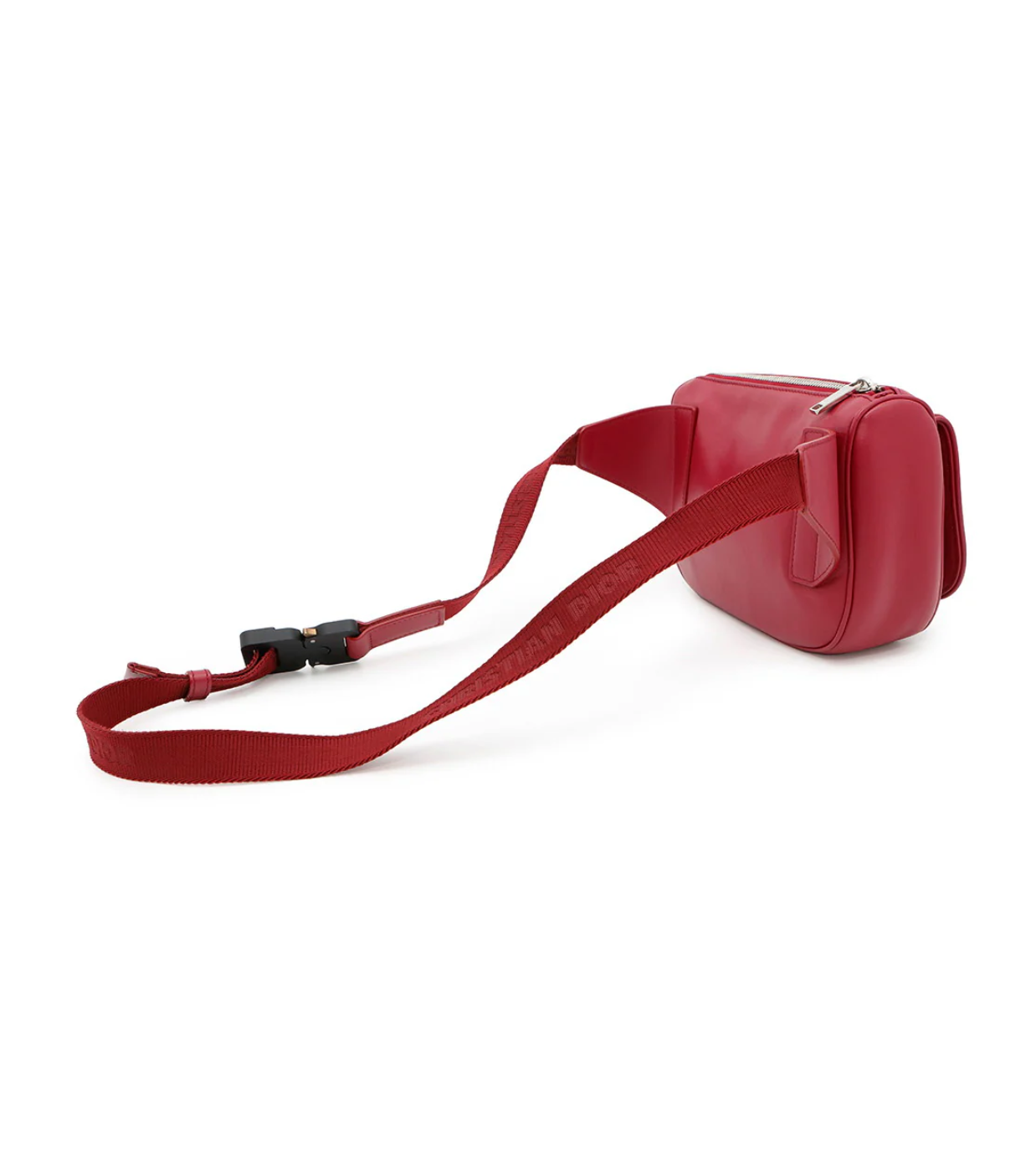 DIOR Galaxy Saddle Red Leather Crossbody Bag