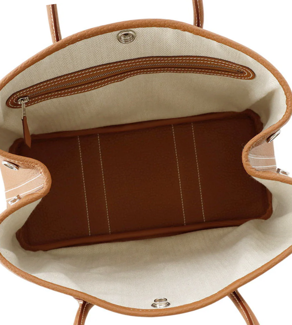 HERMES Garden Party Gold Negonda Leather