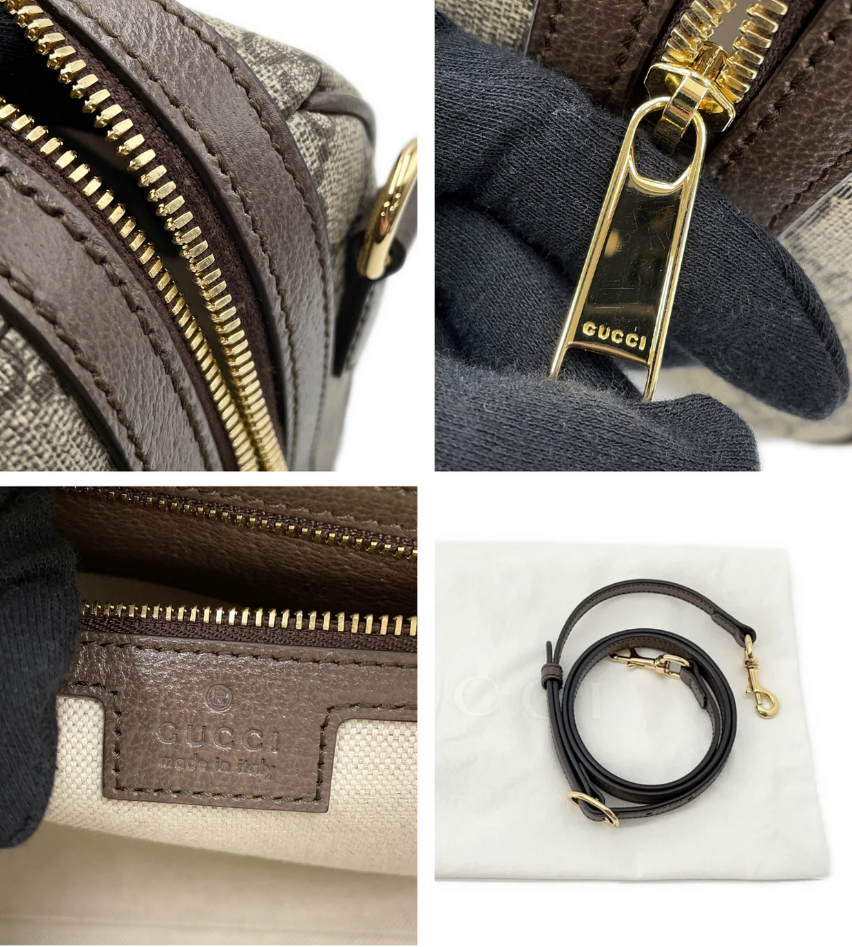 GUCCI Ophidia GG Supreme Boston Medium Bag