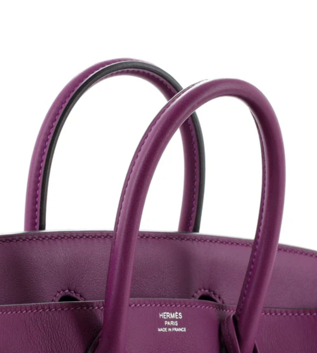 HERMES Birkin 25 Anemone Swift Leather