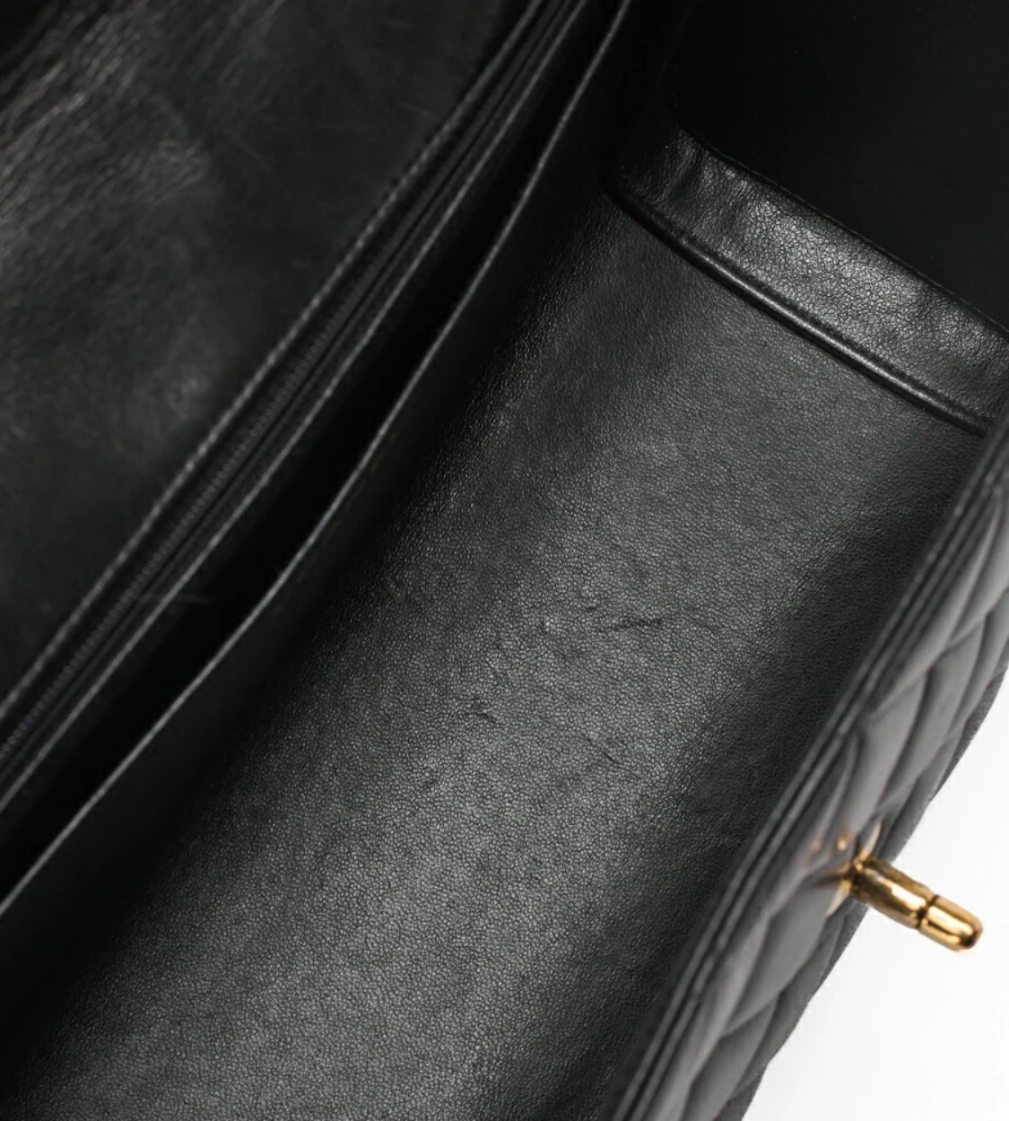 CHANEL Coco Mark Round Flap One Shoulder Lambskin Black