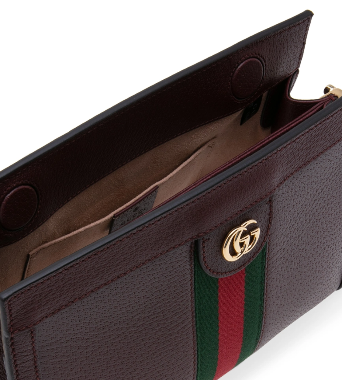 GUCCI Ophidia Bordeaux Chain Shoulder Bag