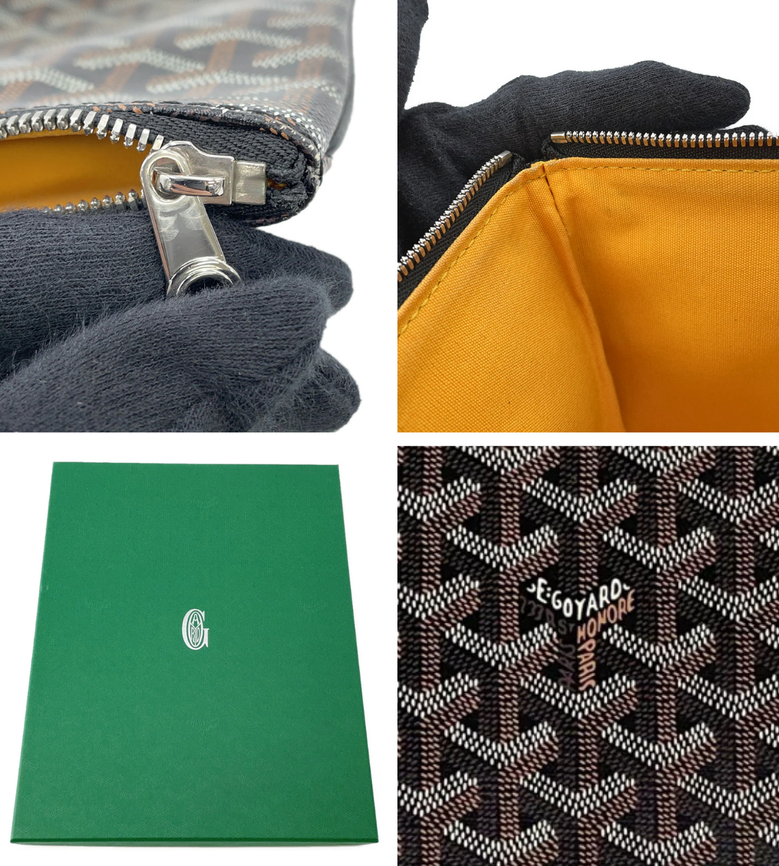 GOYARD Senna MM Black Clutch