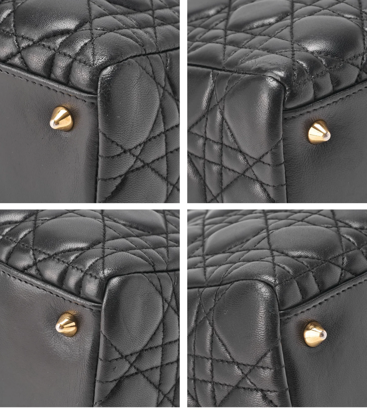 DIOR Lady Dior Cannage Black Lambskin