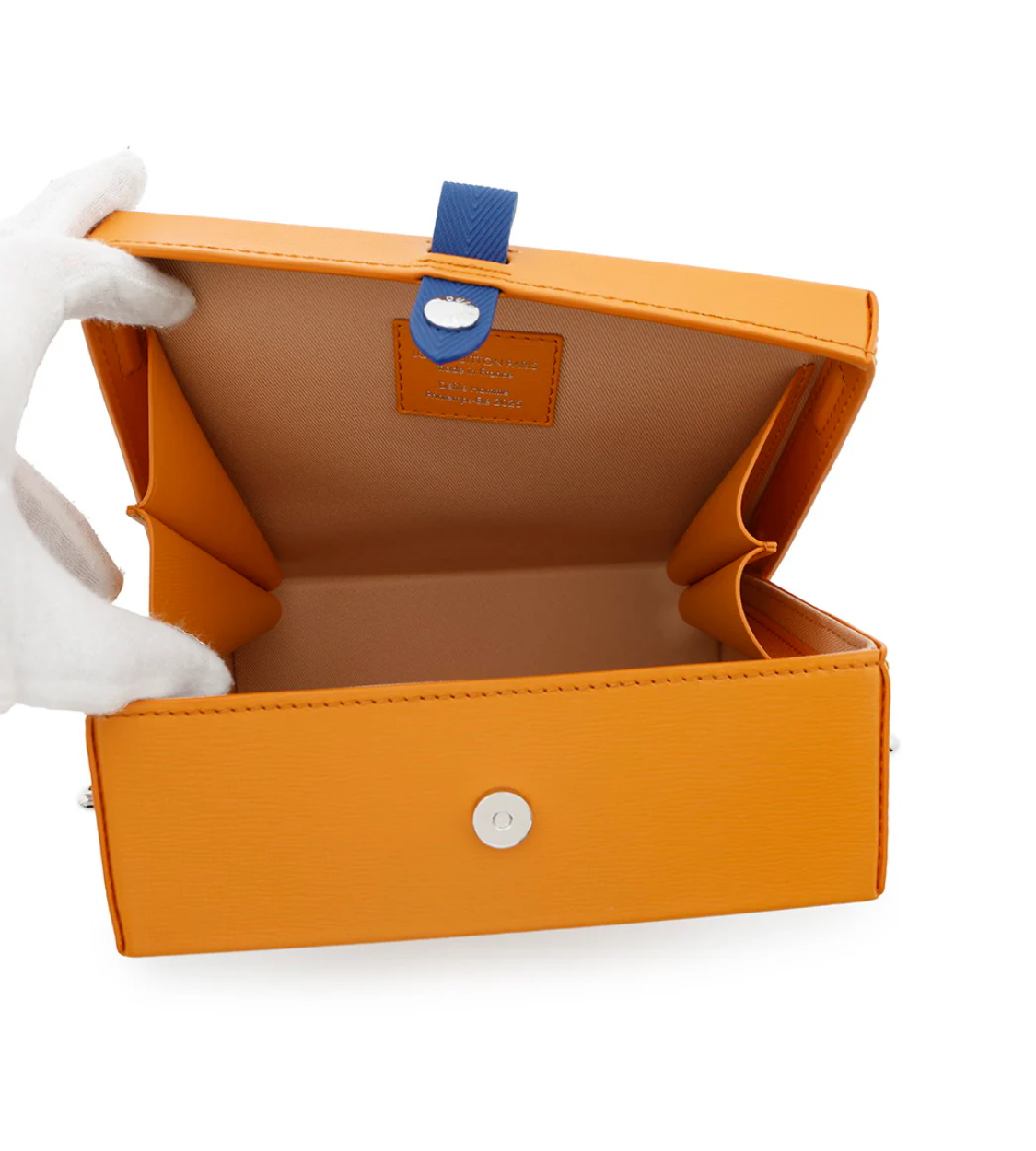 LOUIS VUITTON Saffron Cowhide Leather Shopper Clutch