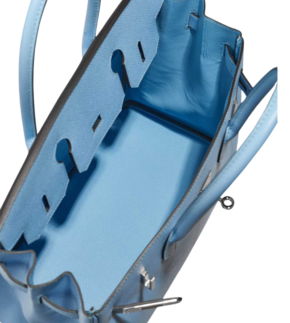HERMES Birkin 30 Azur Epsom