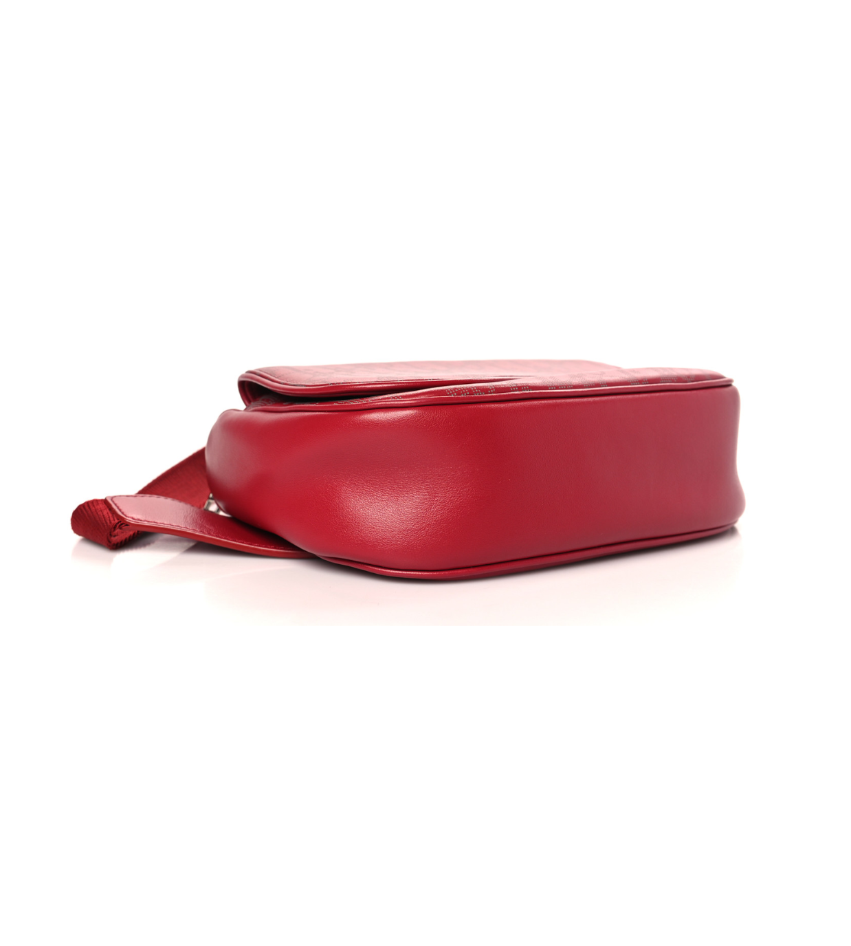 DIOR Galaxy Saddle Red Leather Crossbody Bag