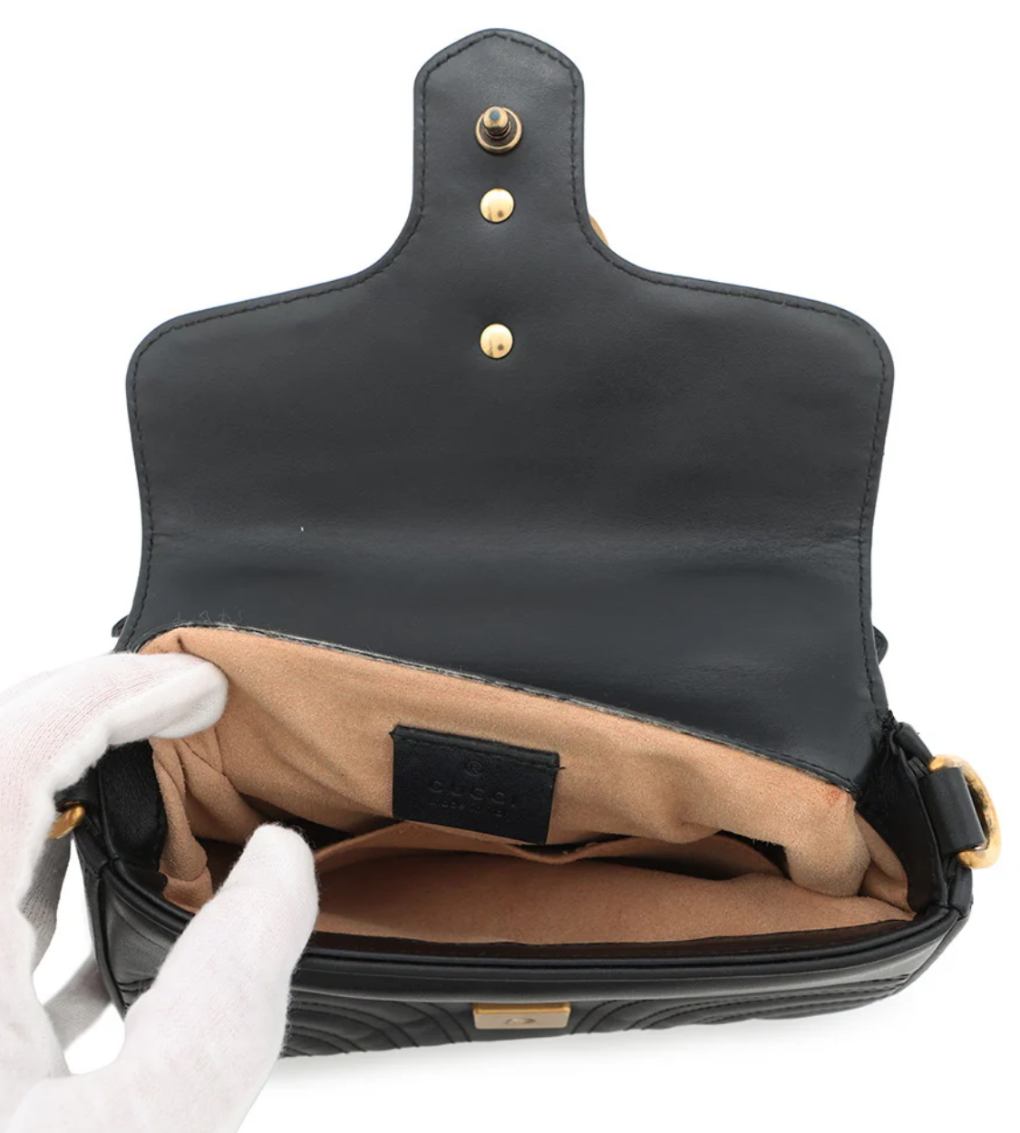 GUCCI Marmont GG Top Handle Bag