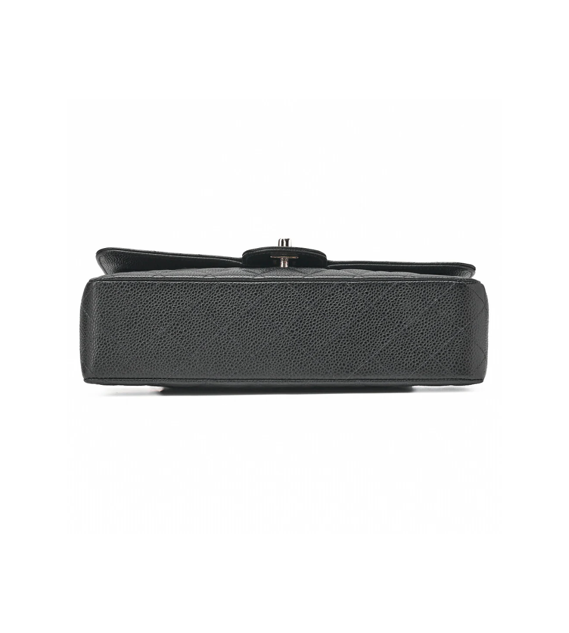 CHANEL 25 Double Flap Matlasse Black Caviar