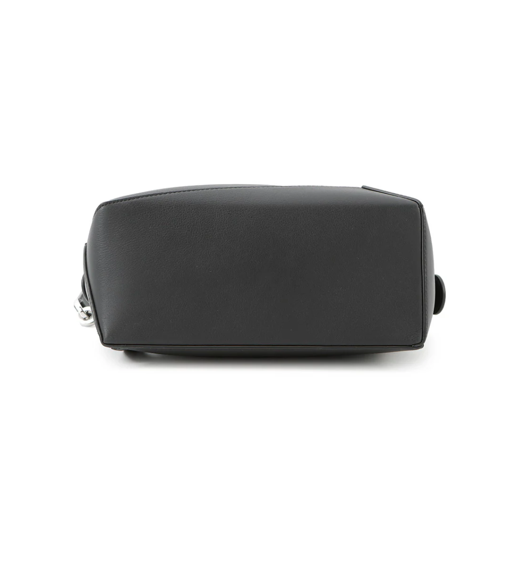 LOEWE Puzzle Edge Black Classic Calf Leather Small Shoulder Bag