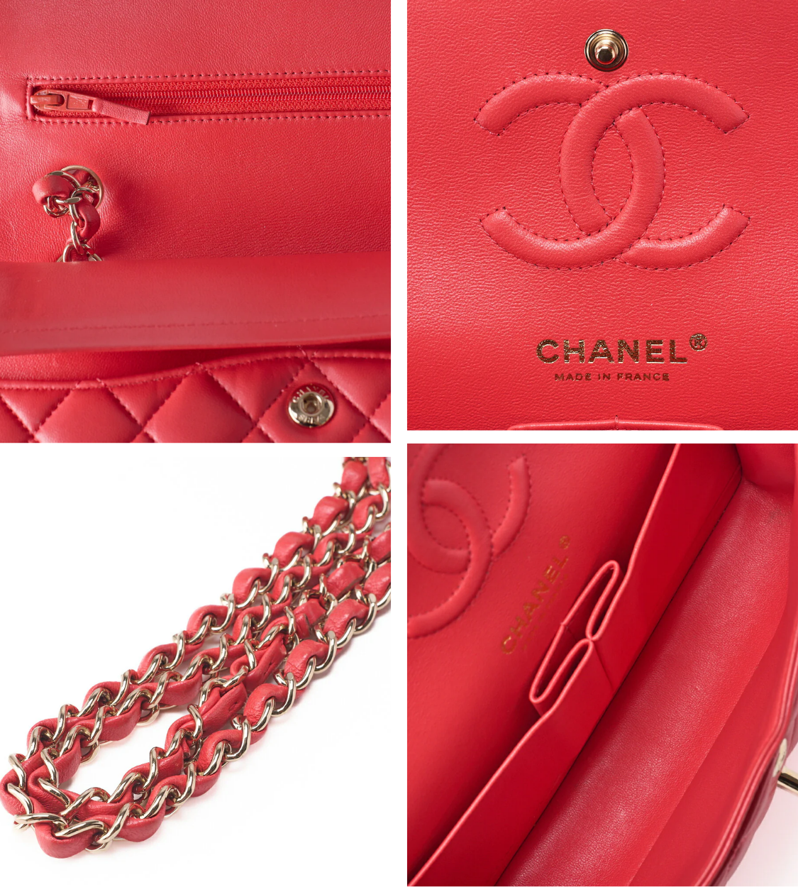 CHANEL 23 Double Flap Lambskin Rose Pink