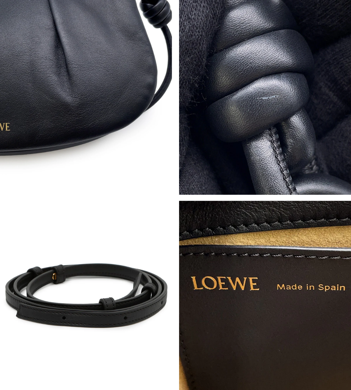 LOEWE Paseo Satchel Black Shoulder Bag