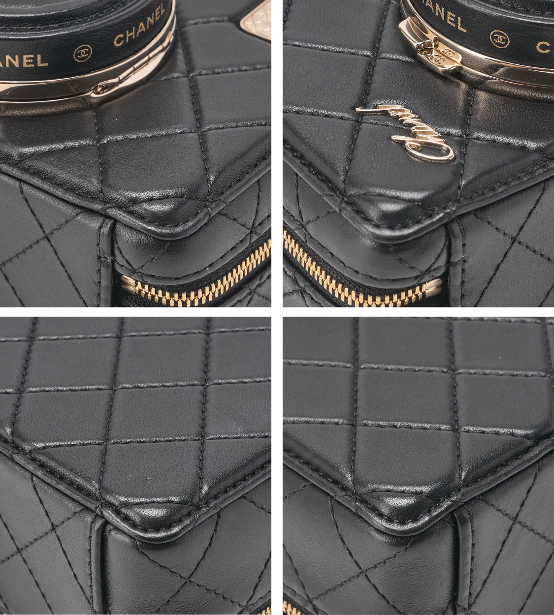 CHANEL Matelasse Camera Lambskin Shoulder Bag