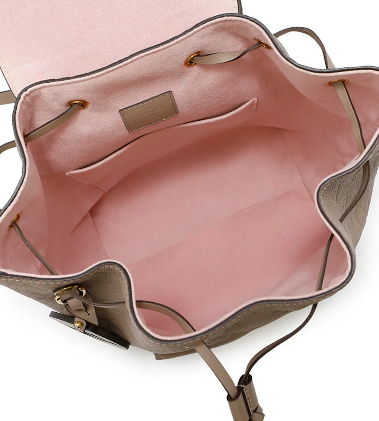 LOUIS VUITTON Montsouris Tourterelle Monogram Empreinte Leather PM Backpack
