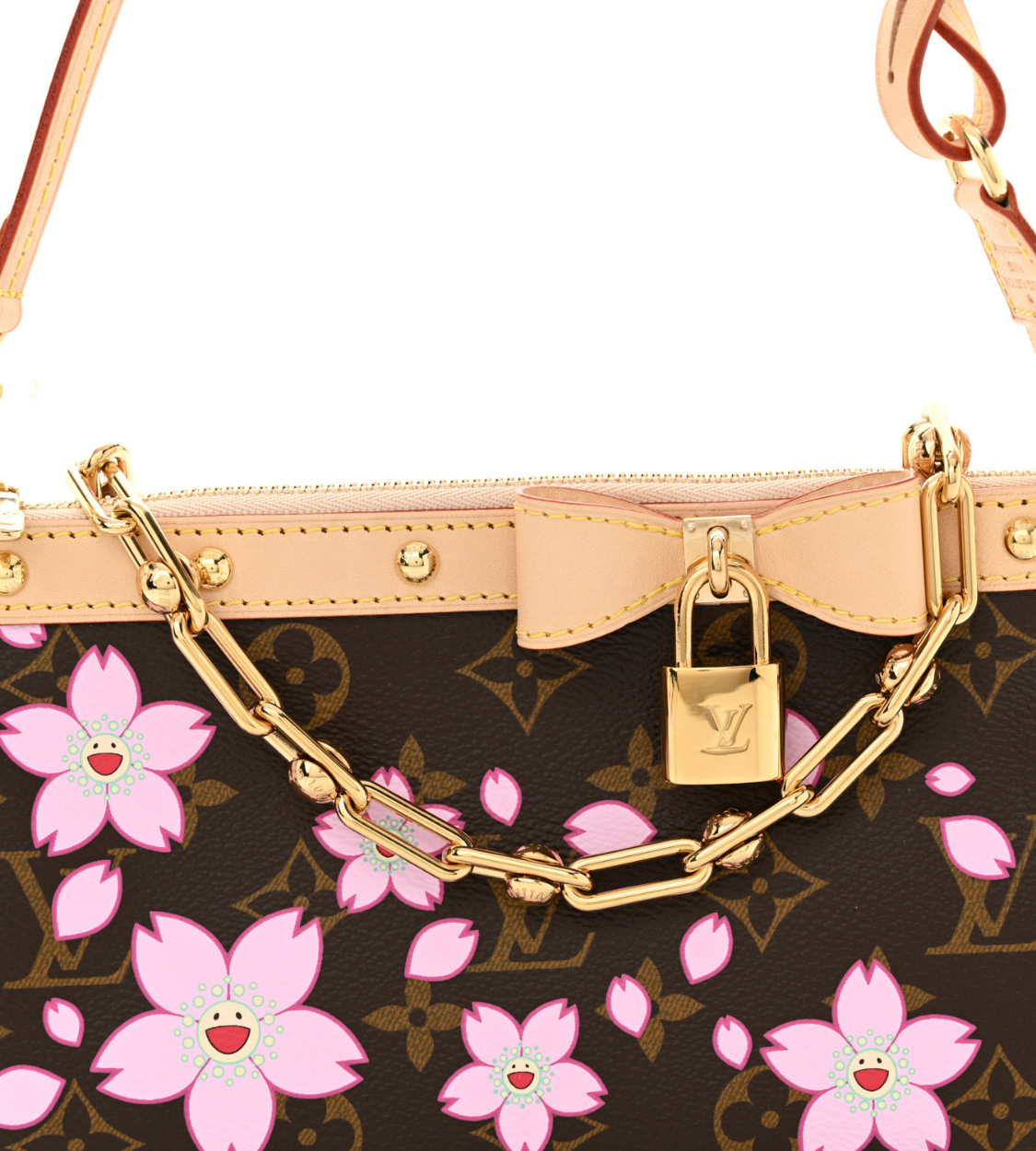 LOUIS VUITTON × TM Monogram Pink Cherry Blossom Pochette