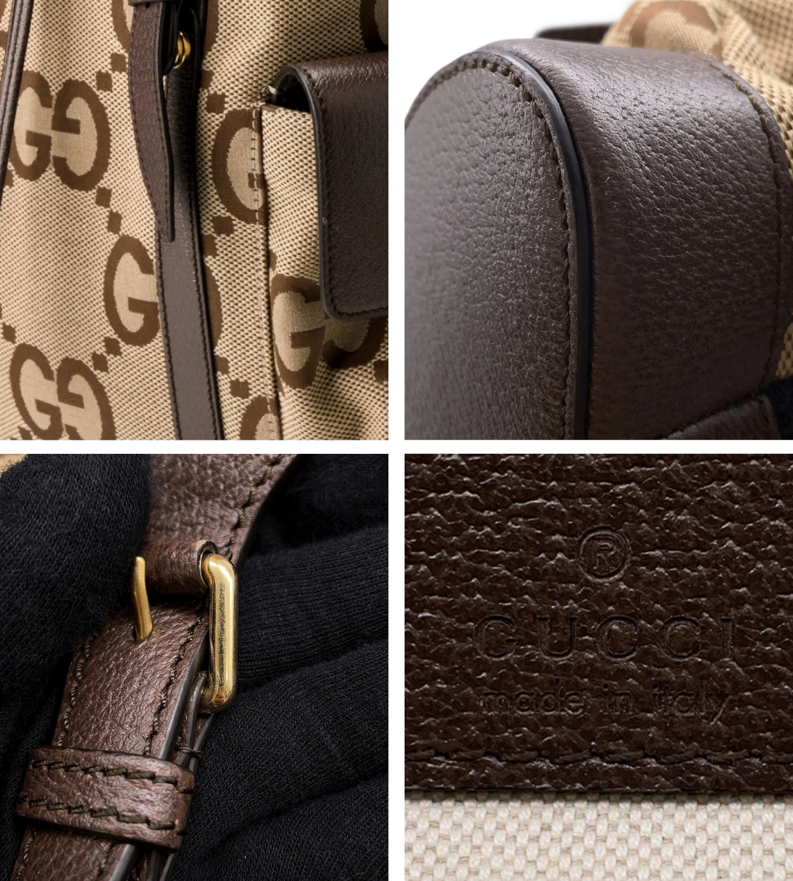GUCCI Jumbo GG Canvas Backpack