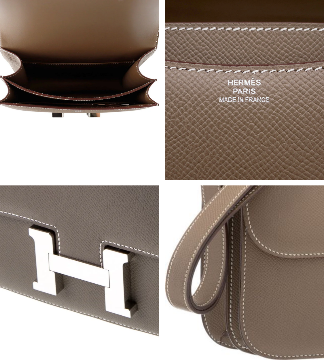 HERMES Constance Mini Miroir Etoupe Epsom