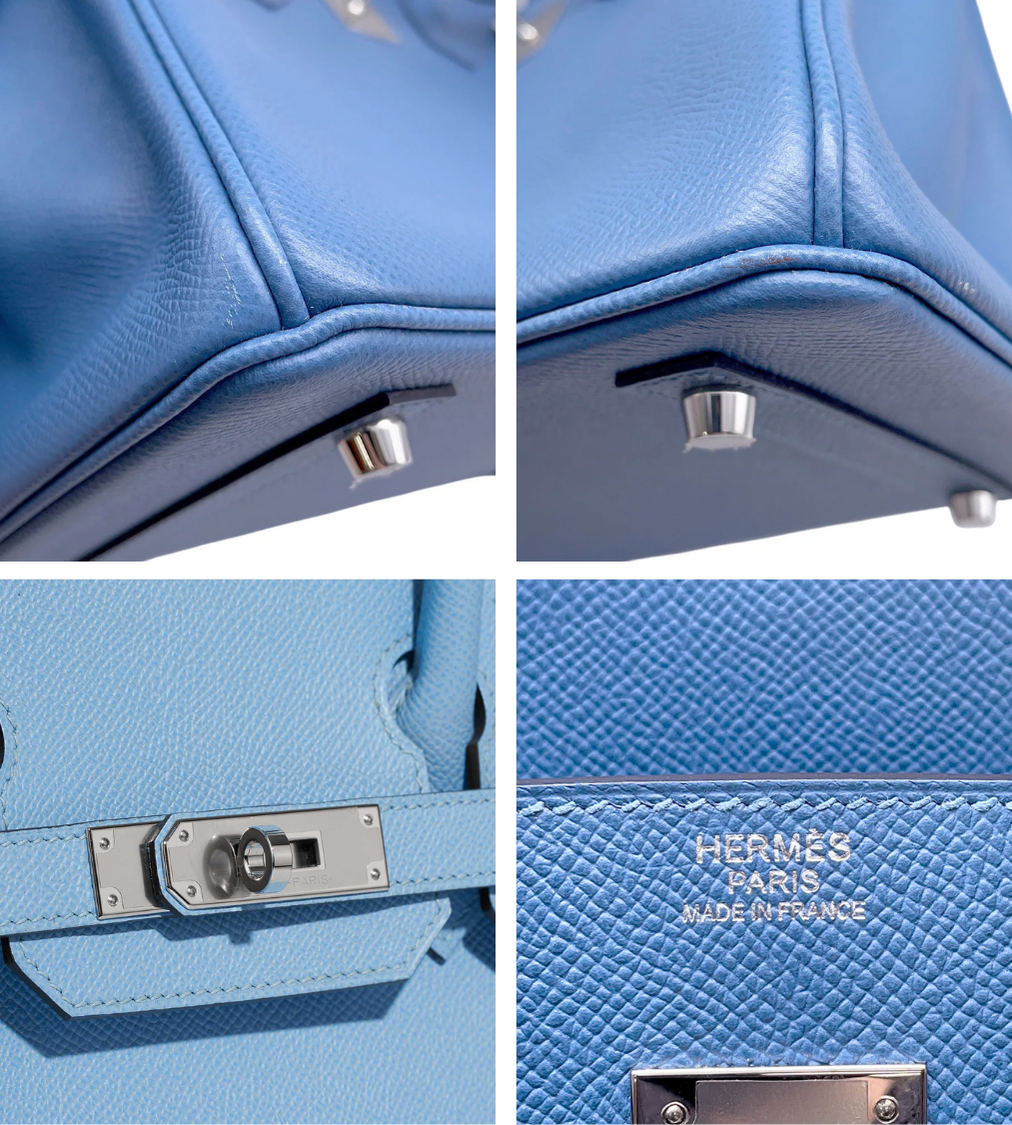 HERMES Birkin 30 Azur Epsom