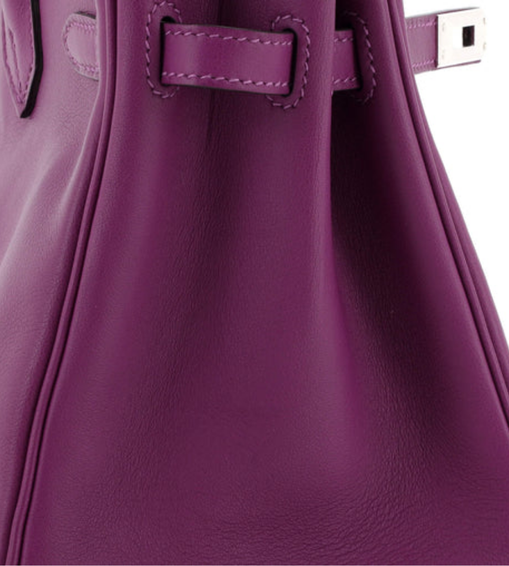 HERMES Birkin 25 Anemone Swift Leather