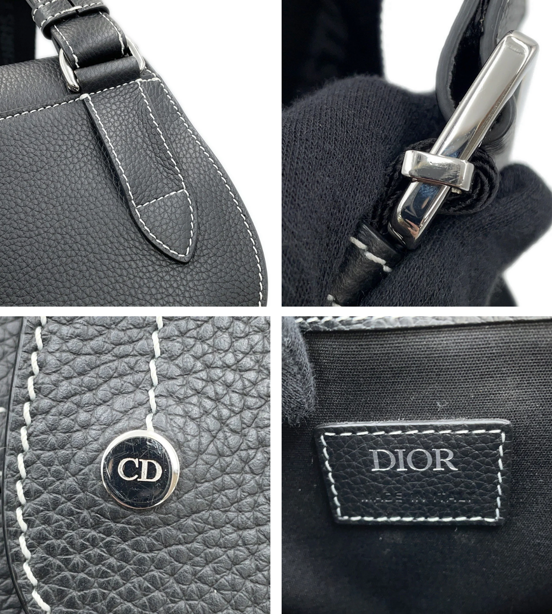 DIOR Saddle Crossbody Black Bag