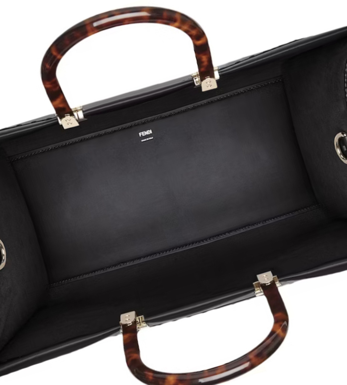 FENDI Sunshine Calf Leather Medium Tote Bag