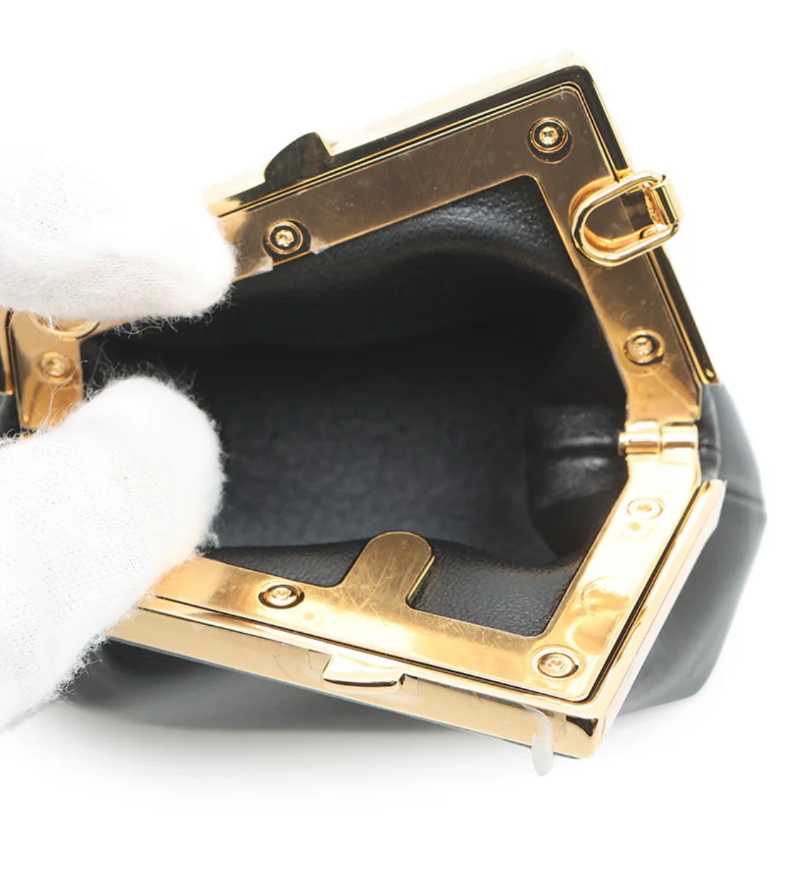 FENDI Nappa First Nano Bag Charm Lambskin Bag