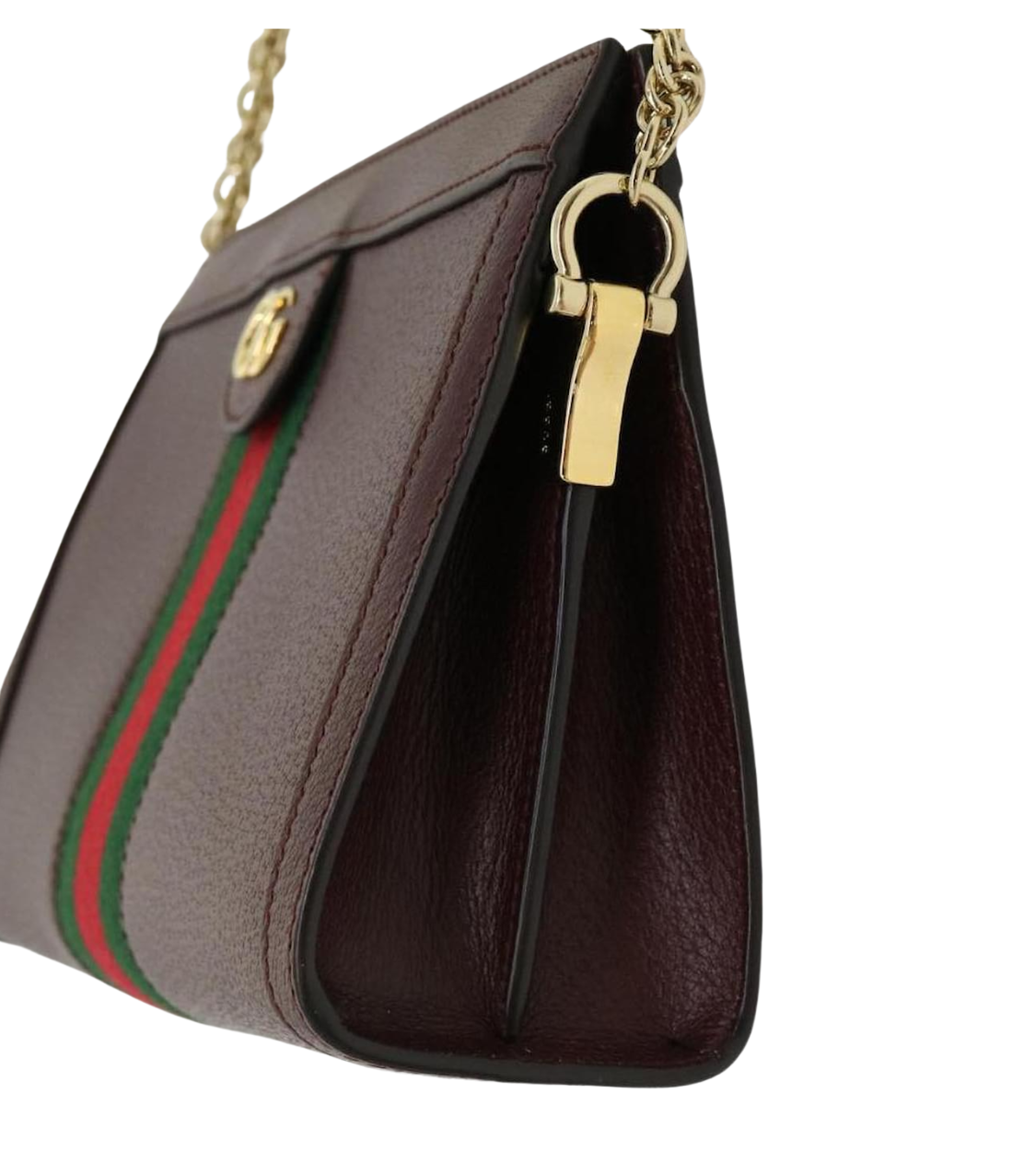 GUCCI Ophidia Bordeaux Chain Shoulder Bag