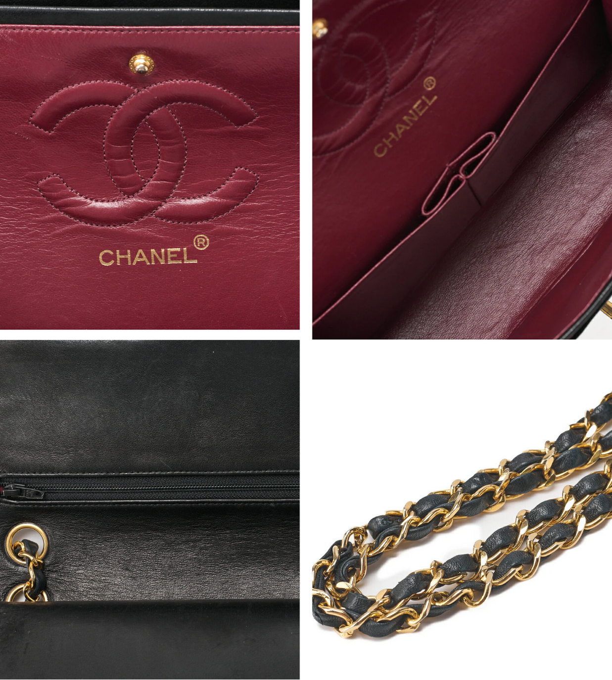 CHANEL Double Flap Chain Shoulder Bag