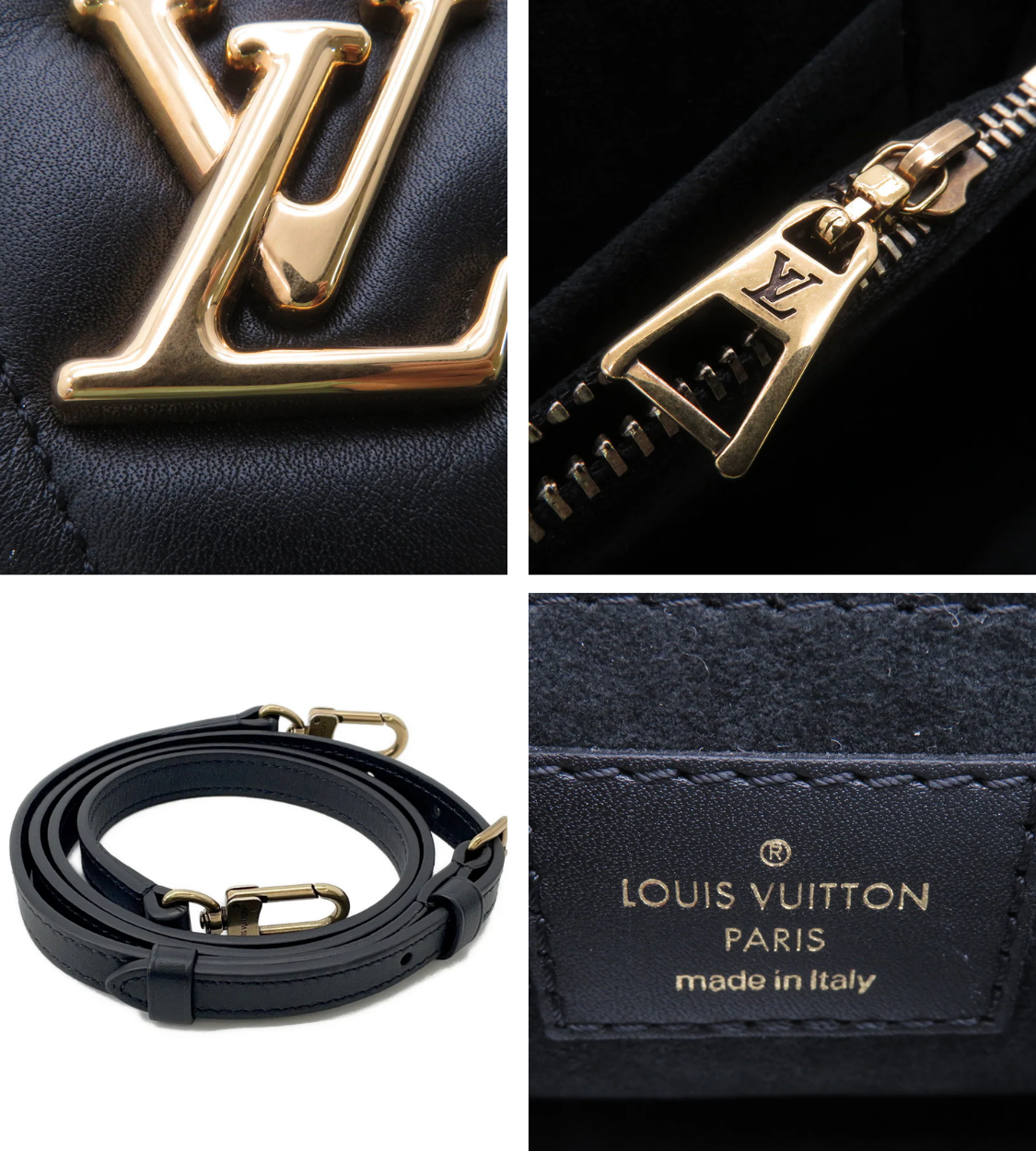 LOUIS VUITTON Hold Me Noir Leather Shoulder Bag