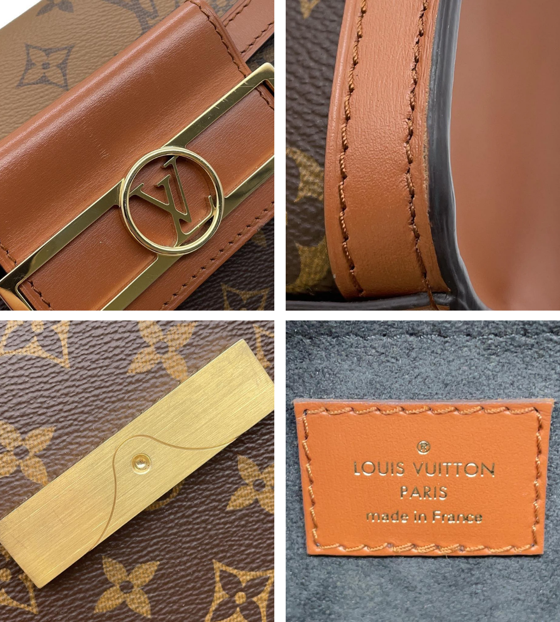 LOUIS VUITTON Dauphine Capital Noir Monogram Reverse Canvas