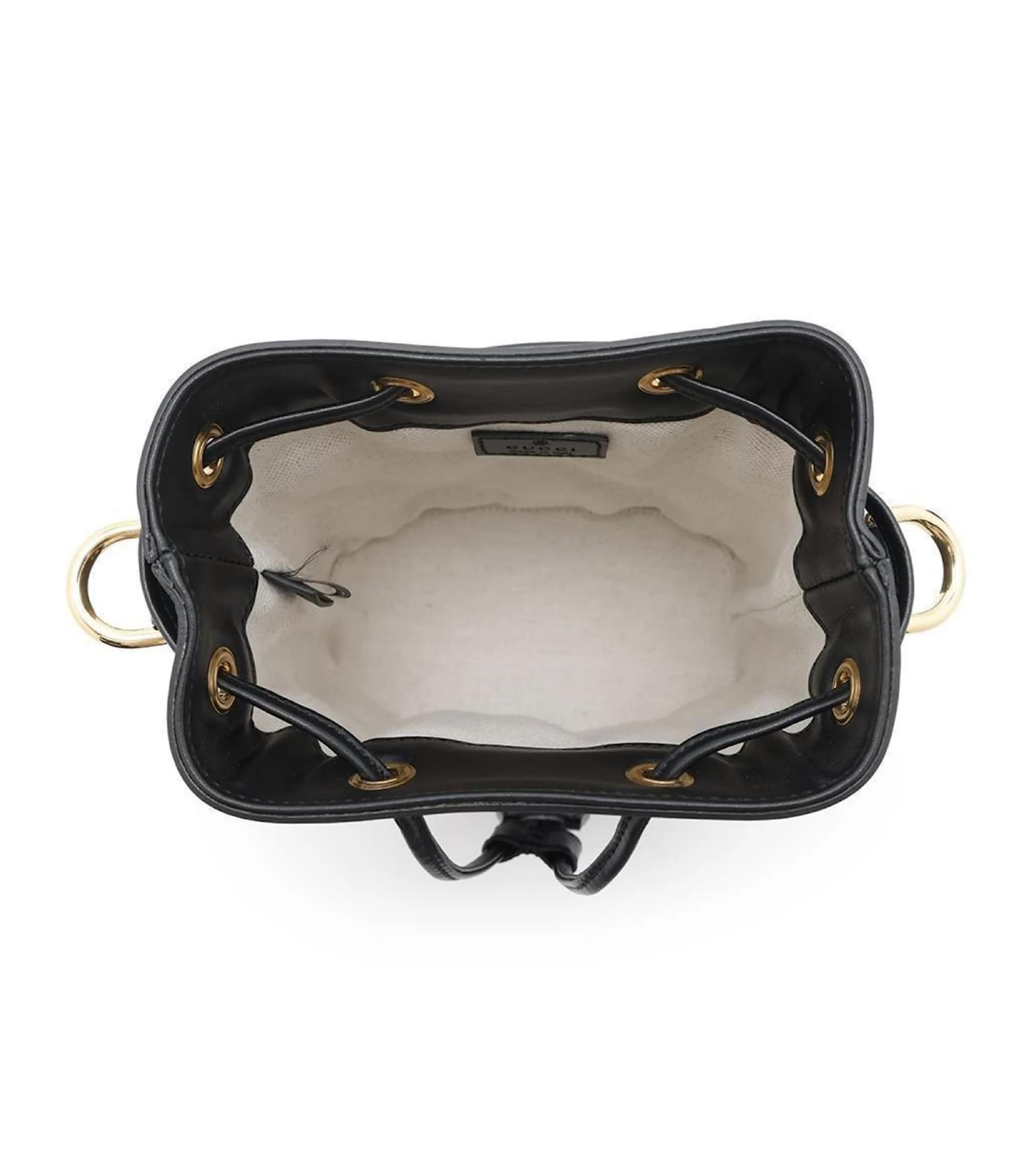 GUCCI GG Matelasse Bucket Black Leather Bag