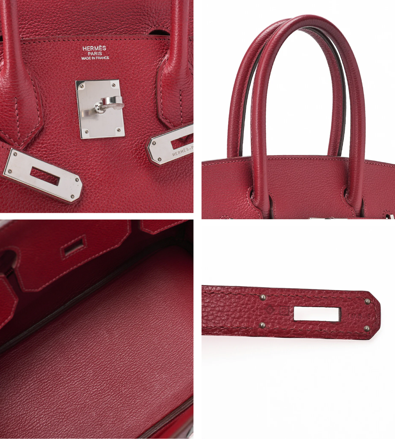 HERMES Birkin 30 Togo Rouge