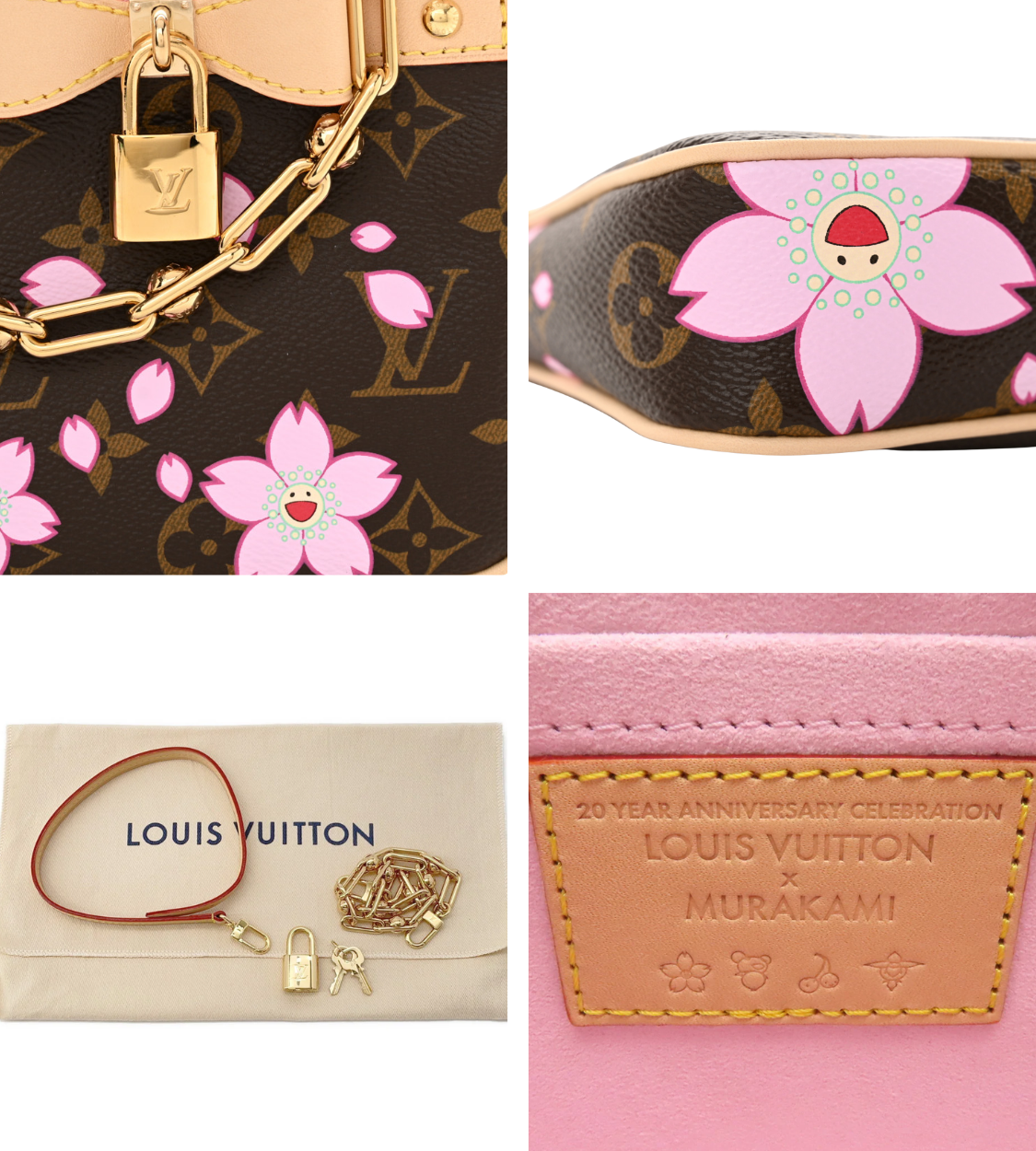 LOUIS VUITTON × TM Monogram Pink Cherry Blossom Pochette