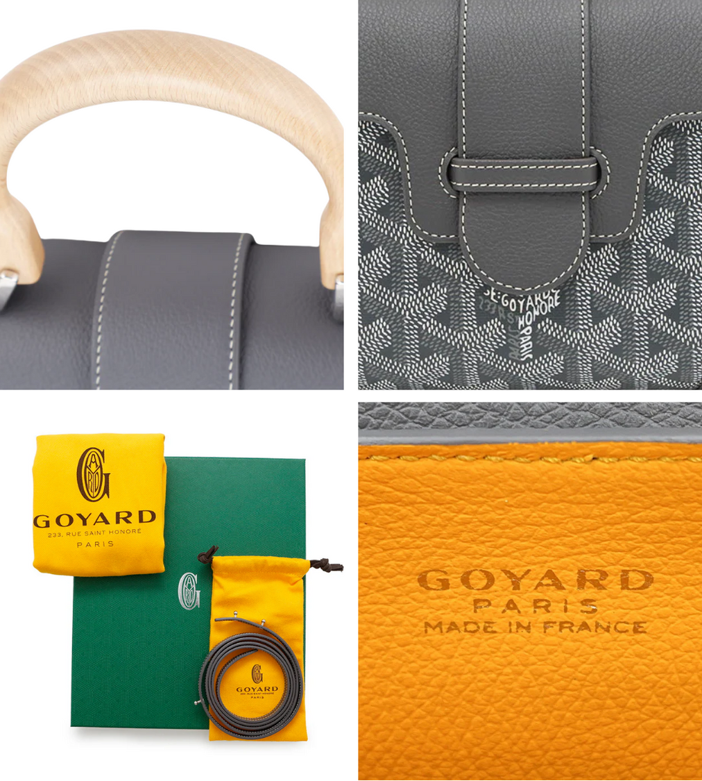GOYARD Saigon Mini Gray Leather