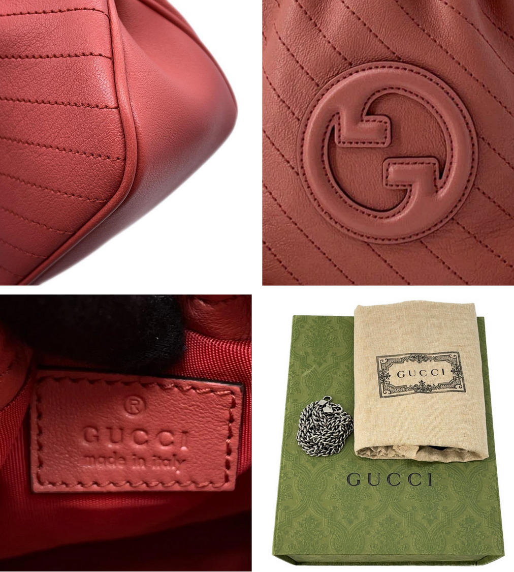 GUCCI Blondie Mini Bucket Pink Shoulder Bag