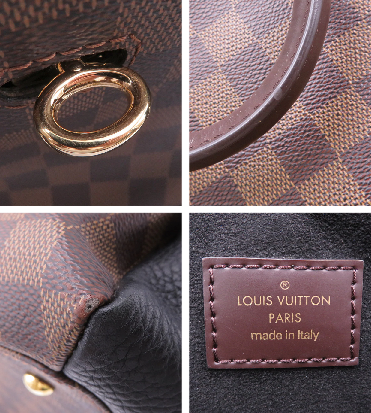 LOUIS VUITTON Normandy Noir Damier Ebene Canvas
