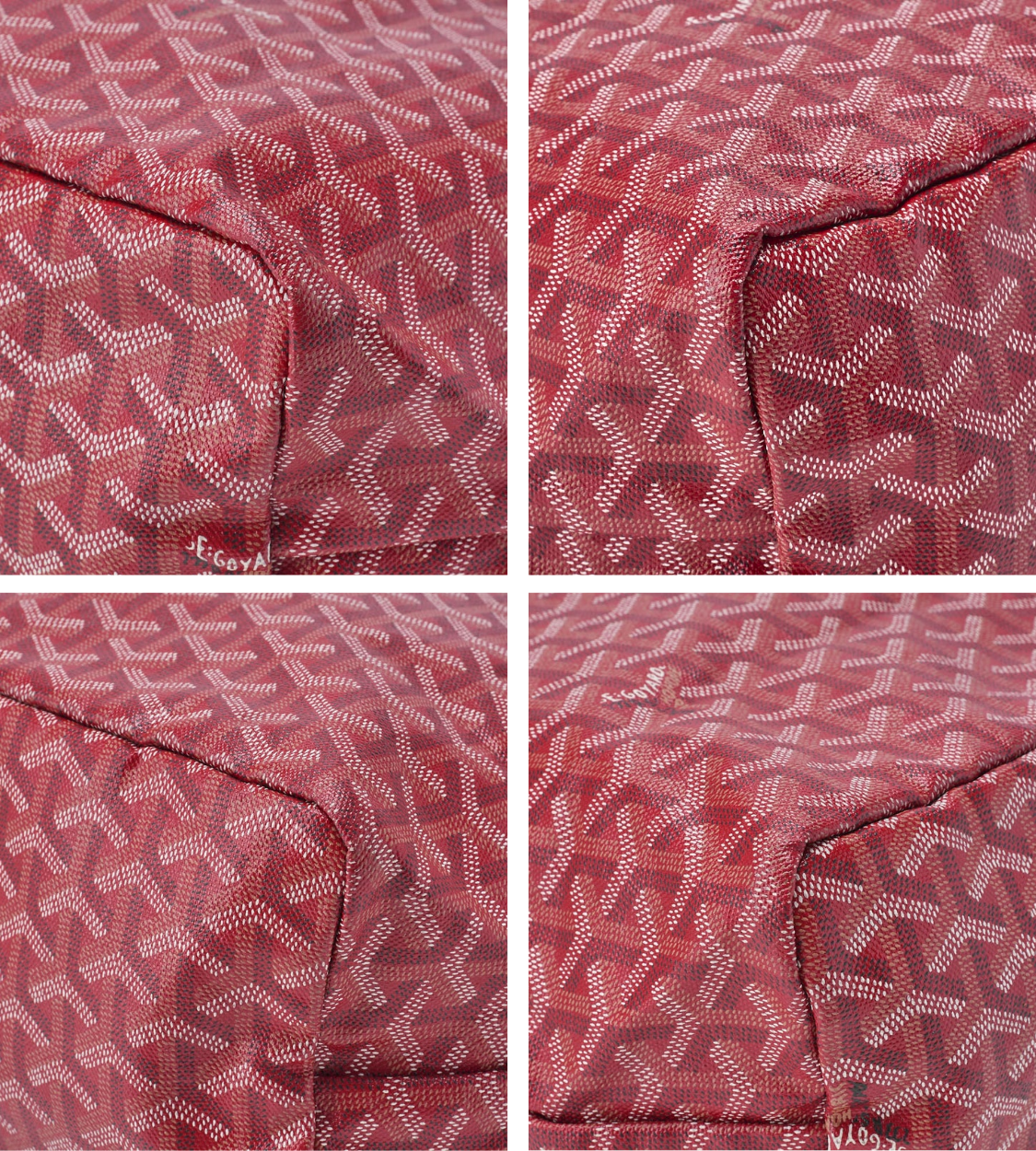 GOYARD Saint Louis PM Tote Bag in Red