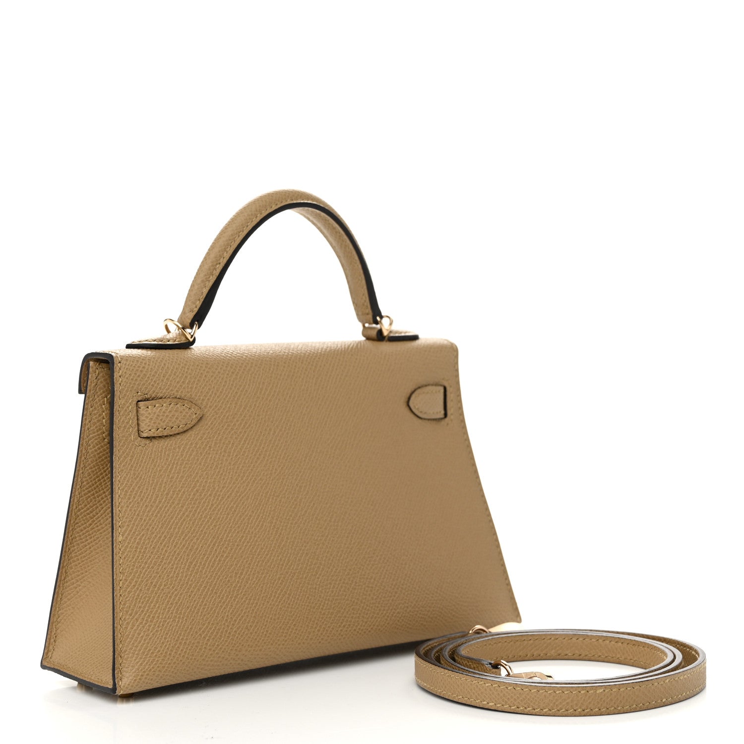HERMES Mini Kelly 20 Poussiere Epsom
