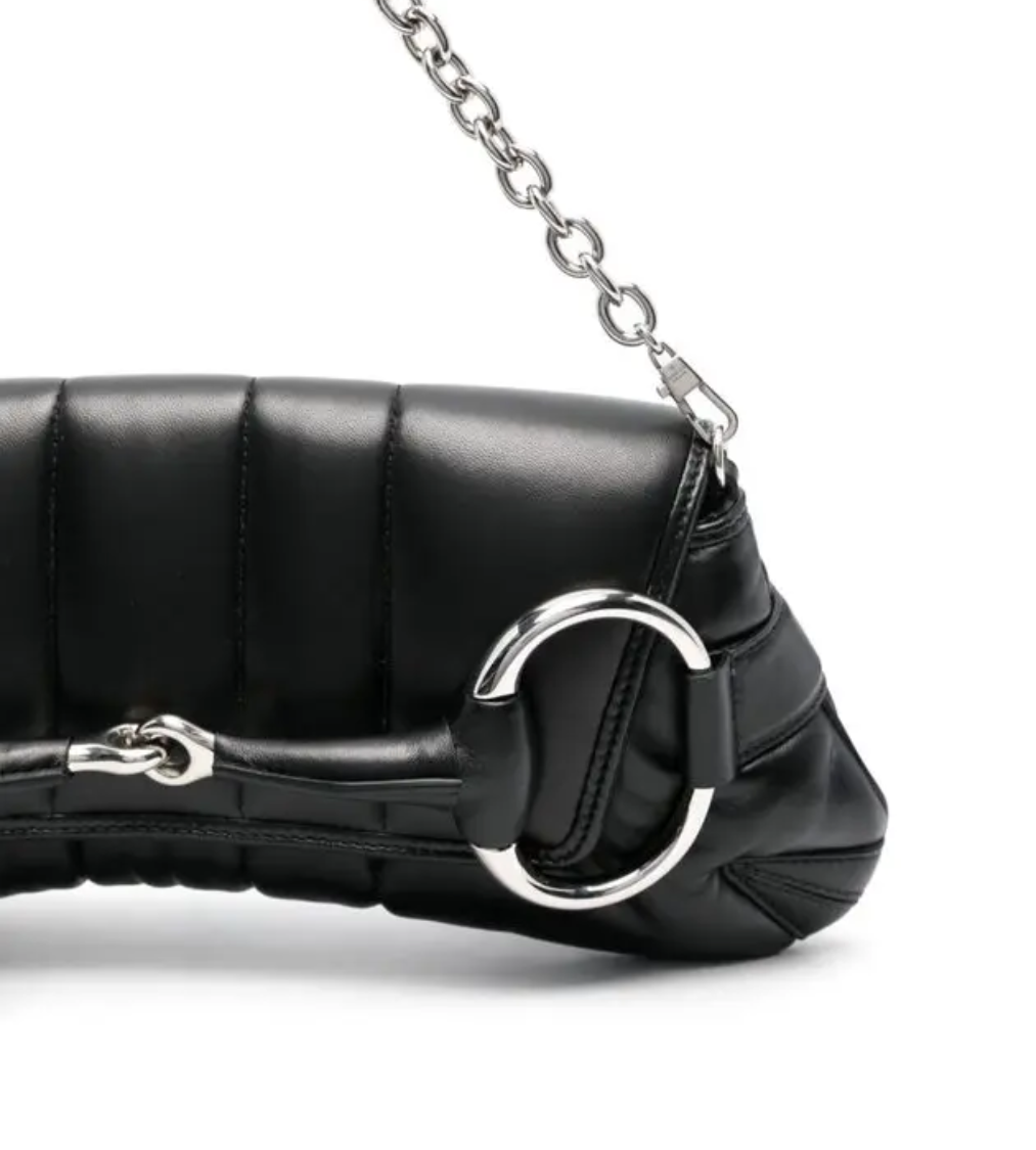 GUCCI Horsebit Shoulder Bag