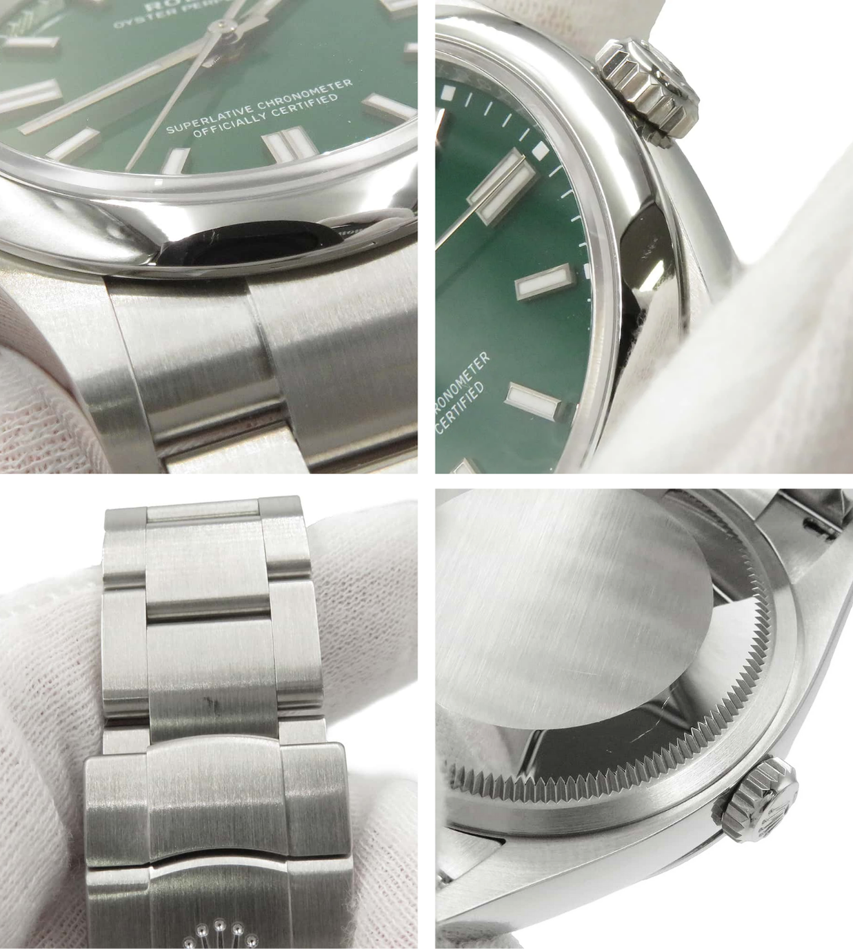 ROLEX Oyster Perpetual 36 Stainless Steel Green Dial